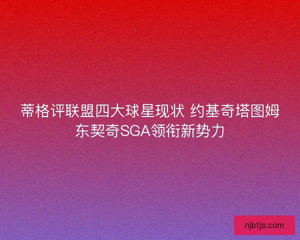 蒂格评联盟四大球星现状 约基奇塔图姆东契奇SGA领衔新势力